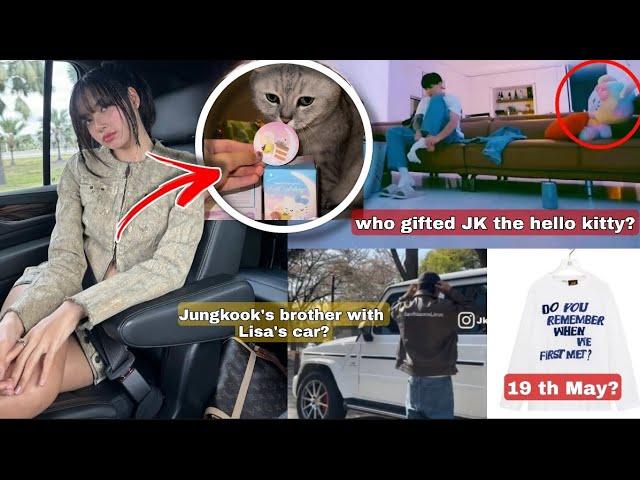 Jungkook's brother with Lisa's car?!