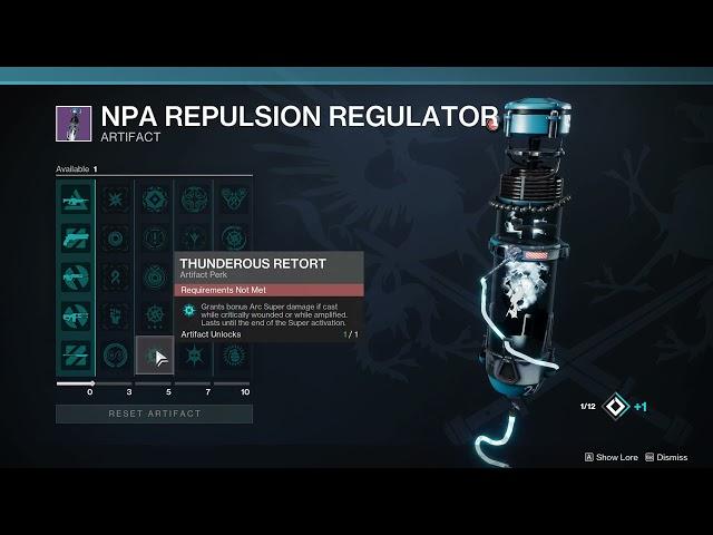 Season of the Deep Artifact - All Perks & Mod Unlocks Preview (NDA Repulsion Regulator) [Destiny 2]