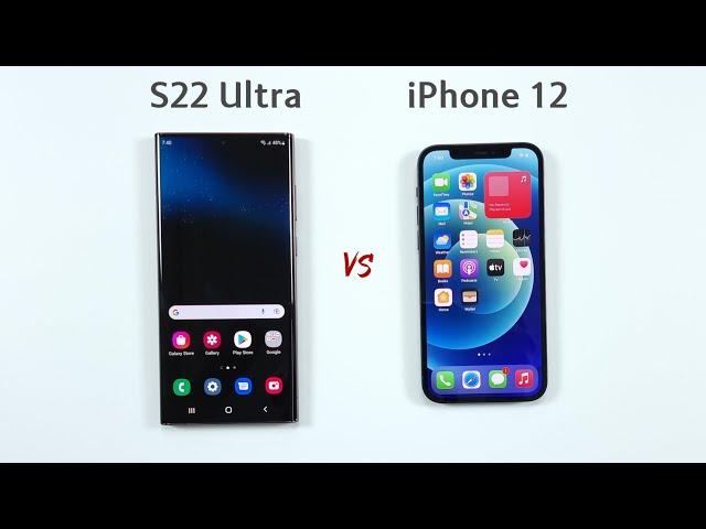 Samsung S22 Ultra vs iPhone 12 - Speed Test!