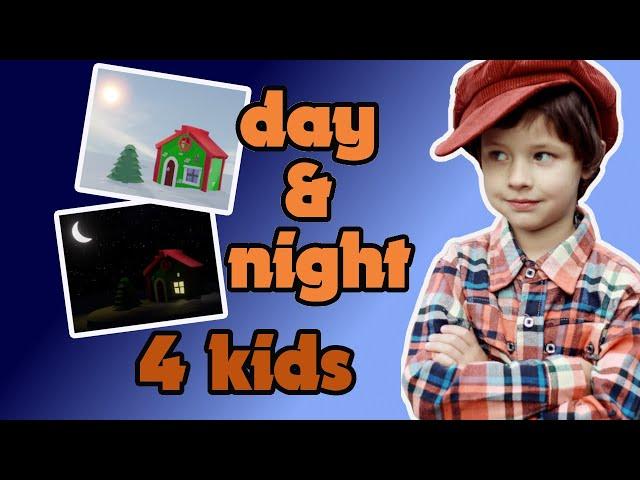 Day & Night, Sunrise & Sunset Explained for Kids. 3D animation & video examples.