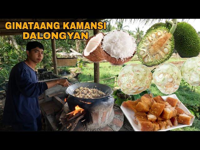 GINATAANG KAMANSI O DALONGYAN WITH PORK PARA SA PANANGHALIAN