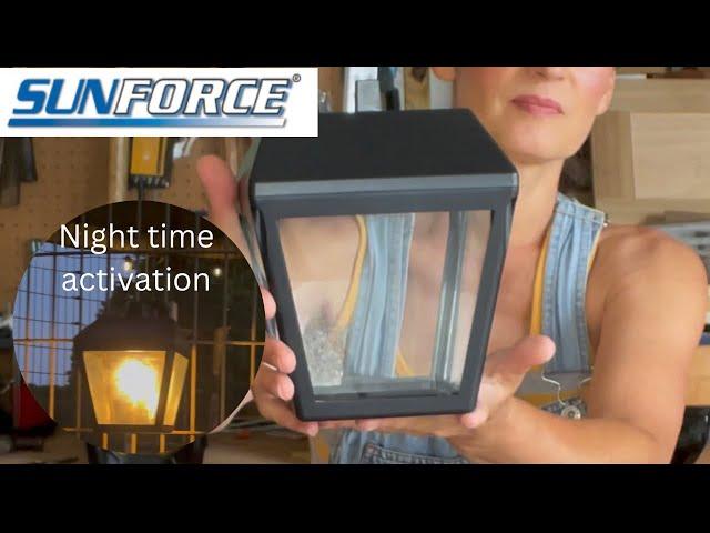 SUNFORCE Solar Carriage Coach Light Demonstration and Instructions (Complete HOW TO GUIDE)