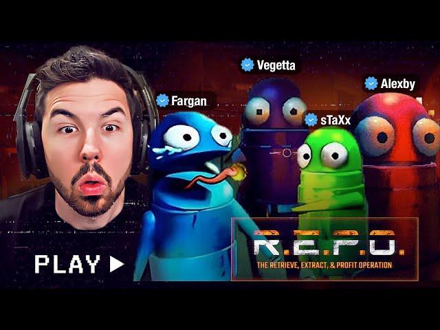 Este JUEGO da MUCHO MIEDO | R.E.P.O con VEGETTA, STAXX, FARGAN y ALEXBY