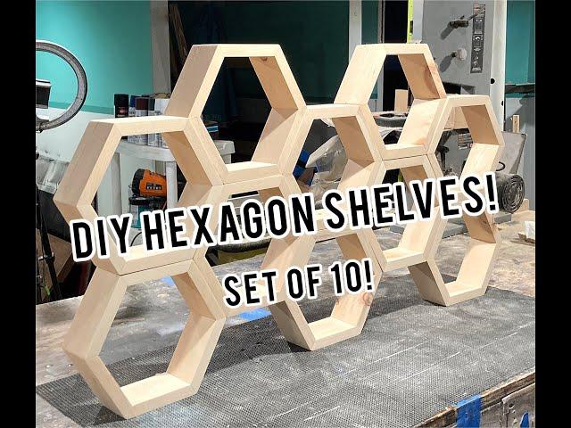 The Coolest Customizable Shelves! | DIY Custom Shelves | How To Make Hexagon Shelves