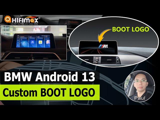 BMW Android 13 Custom BOOT LOGO | Add DIY Startup M LOGO to BMW Android 13 GPS Navigation screen