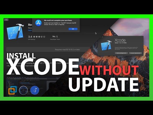 How to Install Xcode without update macOS on Vmware