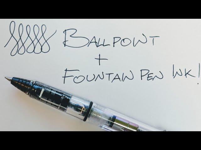 Ballpoint pens that take fountain pen ink