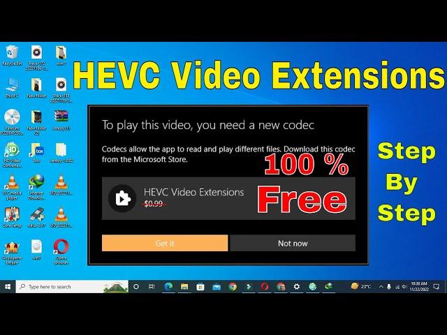 How To Install HEVC Codec on Windows 10/1 | HEVC Codec free Install .