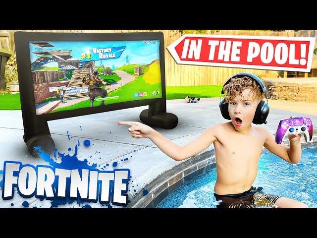 Turning our BACKYARD into the ULTIMATE GAMING SETUP (FORTNITE)