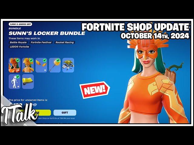 *NEW* SUNN'S LOCKER BUNDLE + MARVEL! Fortnite Item Shop [October 14th, 2024] (Fortnite Chapter 5)