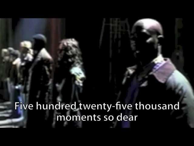 Rent - "Seasons of Love" (2005) - w/ Video & Lyrics
