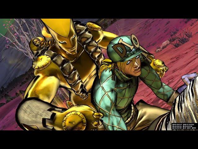 Diego Brando THE WORLD vs Johnny Joestar in JoJo's Bizarre Adventure: All Star Battle R