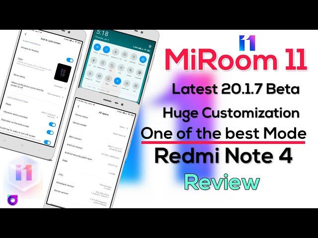 MiRoom 11 Beta 20.1.7 for Redmi Note 4 (Mido) Review | One of the best ROM & huge Customization 