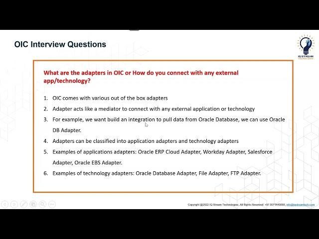 OIC Interview Questions1