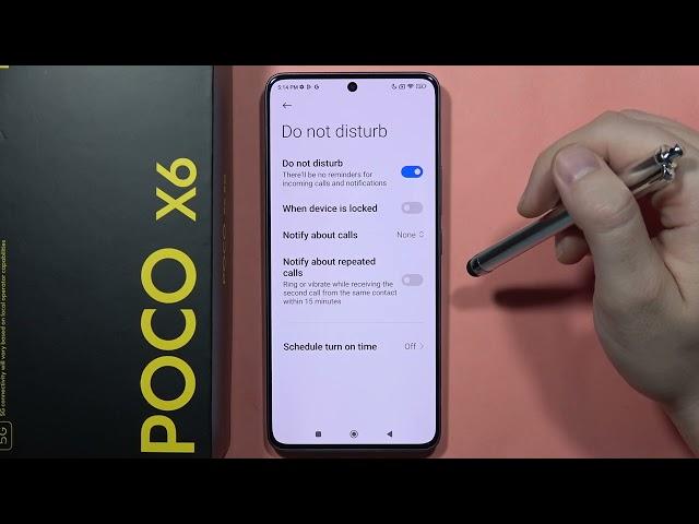 POCO X6: Enable & Set Up Do Not Disturb Mode #howtodevices