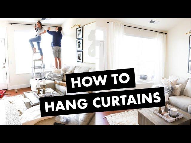 How to Hang Curtains (in 4 Easy Steps)