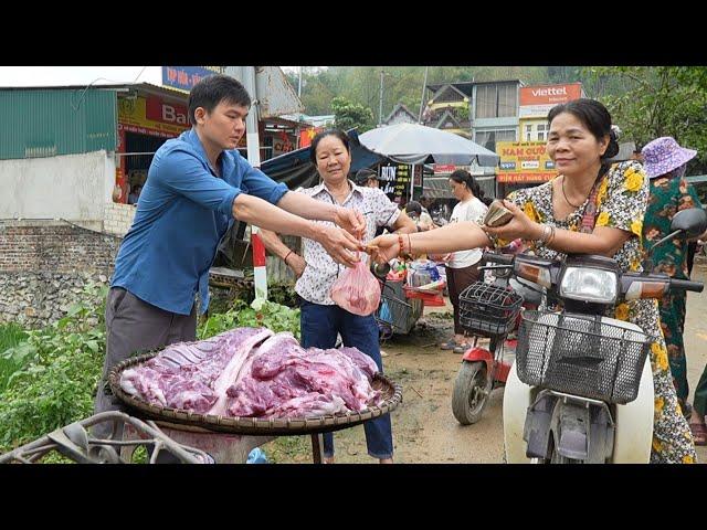 Selling wild boar meat. Robert | Green forest life