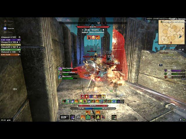 Elder Scrolls Online "Blackwood Bonk" StamDK 4v4v4  BG(11 kills 3 mil damage)