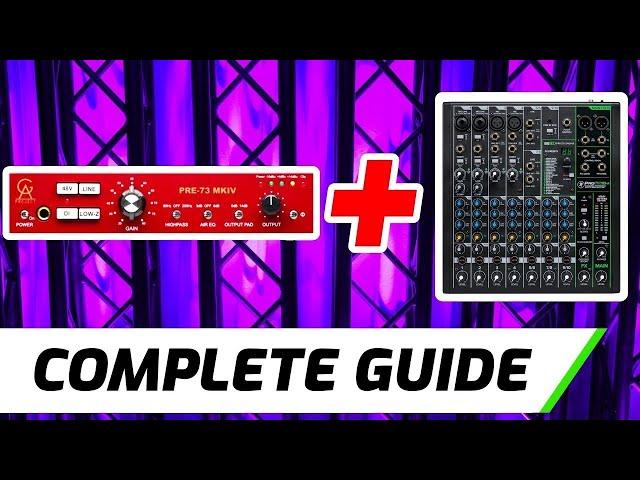 Connect Microphone Preamp To Audio Mixer | 2 Ways!