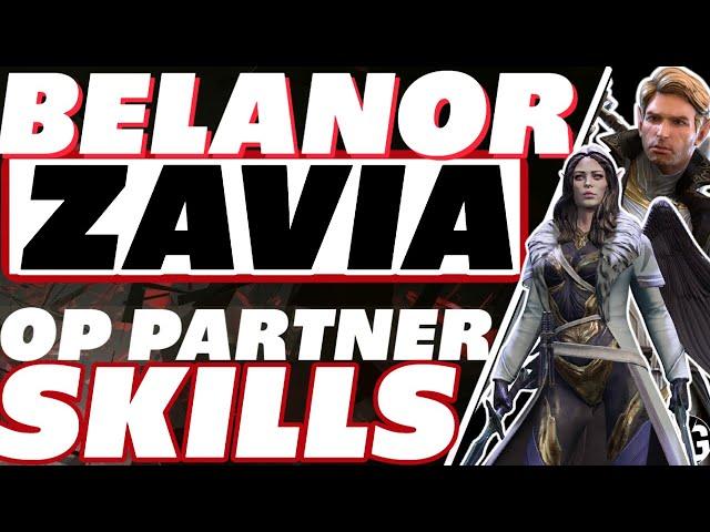 Zavia + Belanor = DESTRUCTION! Partner abilites Raid Shadow Legends Belanor and Zavia gameplay