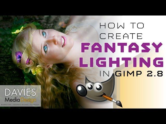 Gimp 2.8 Photo Manipulation Tutorial - Fantasy Lighting Effect