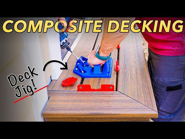 Install COMPOSITE DECKING (Trex) with a DECK JIG // How-To