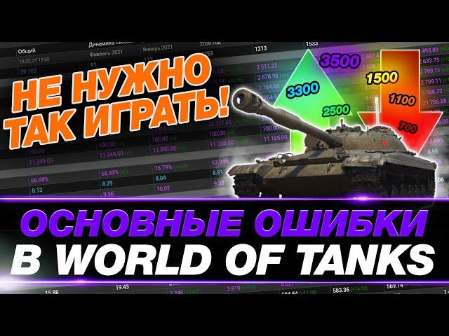 🟣 7 ОШИБОК ИГРОКОВ В WOT ● СОВЕТЫ СТАТИСТА ● ПОЛНОЕ ПОГРУЖЕНИЕ #11