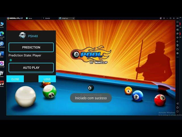 PSH4X Permanent AutoPlay Cheat for 8Ball Pool Emulator on PC