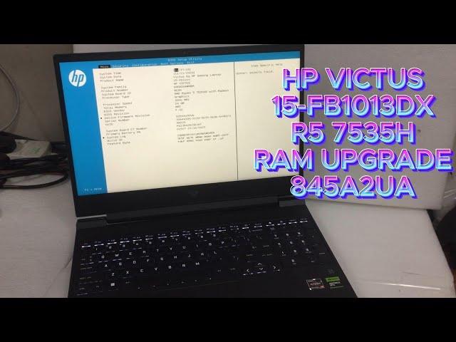 HP Victus 15-FB1013DX R5 7535HS RAM upgrade | 845A2UA | UNBOXING!!