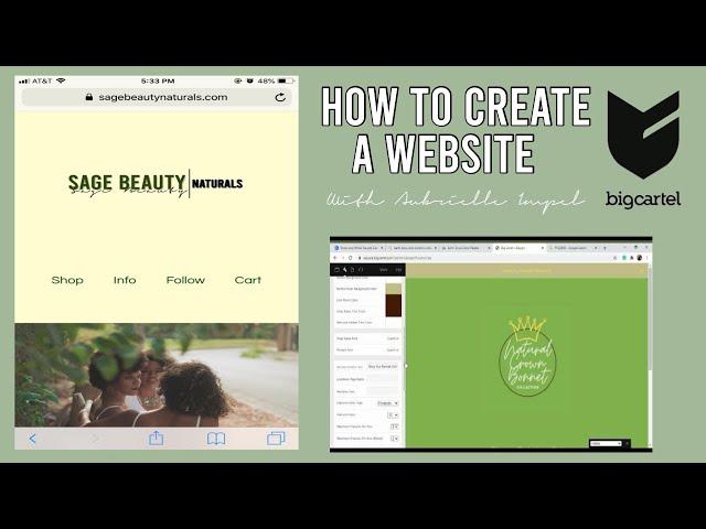 How To Create A Website Using Big Cartel | Steps To Starting A Business