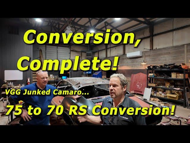 Transforming ViceGrip Camaro into a 70 RS - Watch The Epic Conversion!