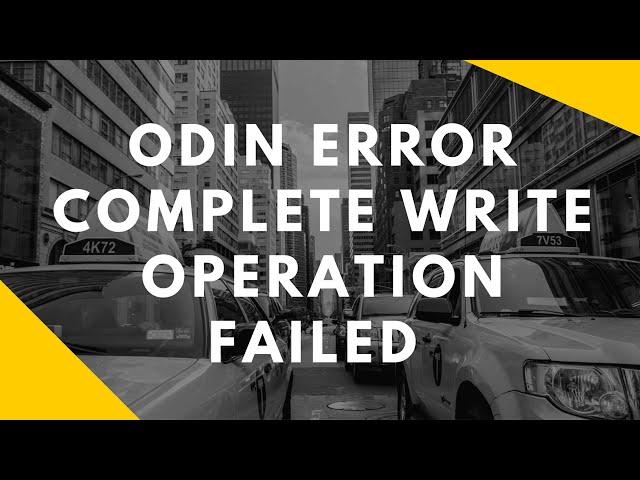 Complete write operation failed