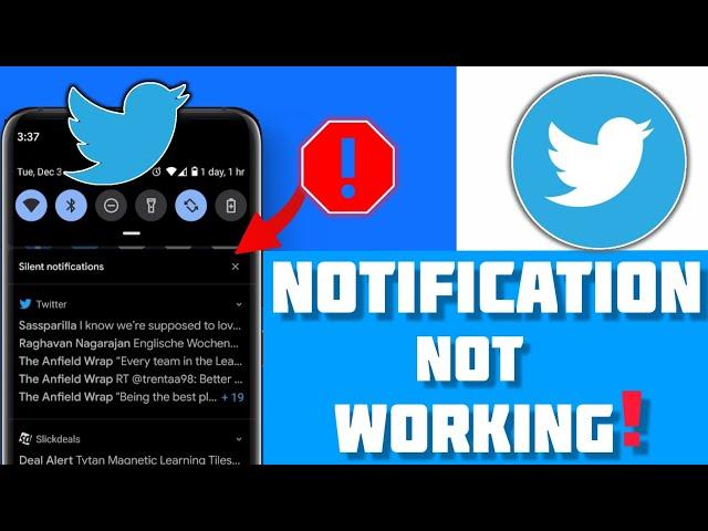 Fix Twitter Notification Not Working Problem on Android | Lock and Home Screen Notification Issue