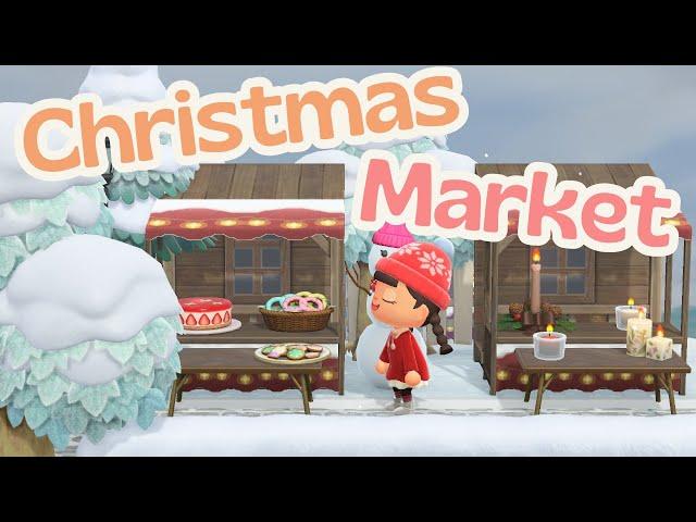 Christmas Market | Winter Christmas Cottagecore Island | ACNH Animal Crossing New Horizons