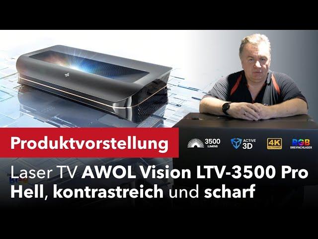 LaserTV AWOL Vision LTV-3500Pro - verdammt hell, kontrastreich und scharf. Und 3D fähig.