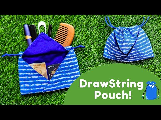 Drawstring Pouch / How to make Petal Drawstring Pouch / Easy Drawstring Bag / Sewing Tutorial