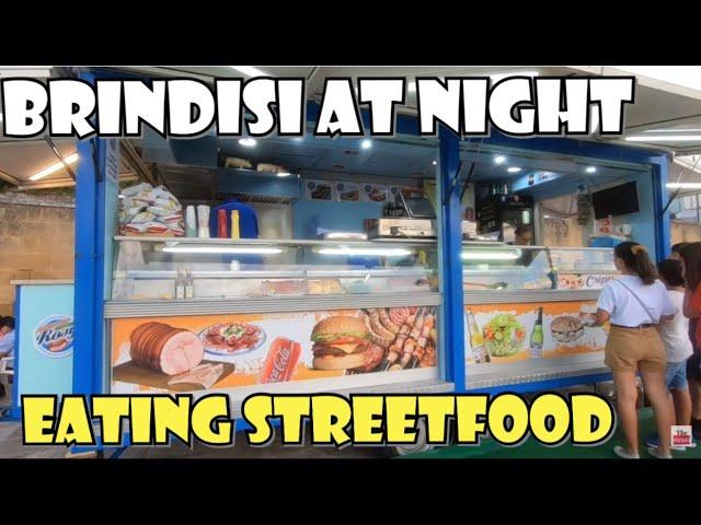 BRINDISI Italy by Night - Amazing city | Eating StreetFood