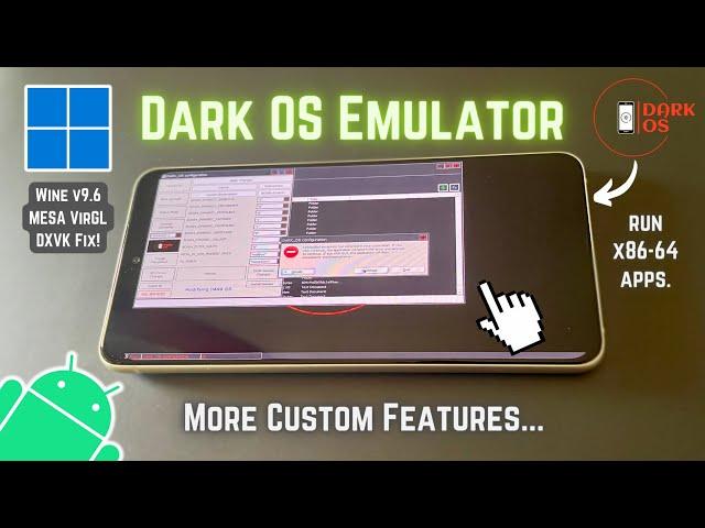 Install DARK OS PC Emulator on Android - NEW Windows Emulator!