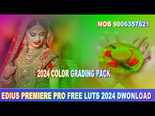 EDIUS X|PREMIERE PRO| LUTS PACK FREE DWONLOAD 2024|video editing|edius tutorial