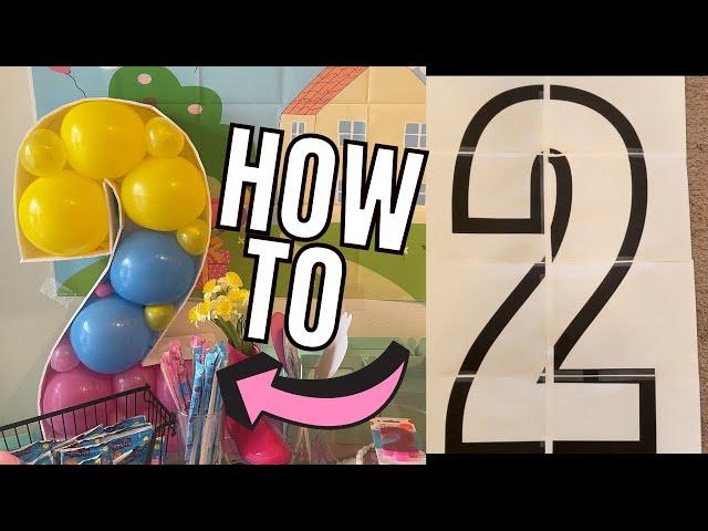 DIY Balloon Mosaic Template Tutorial | Complete Tutorial from BEGINNING to END | Number 2