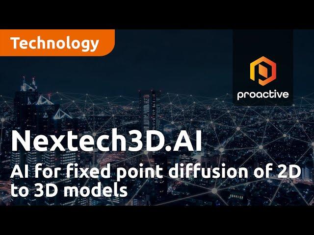 Nextech3D.AI’s Toggle 3D showcases AI for fixed point diffusion of 2D to 3D model conversion