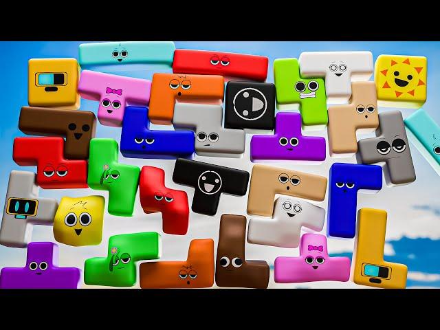 Viral Tetris Animation : Soft Sprunki Faces in Action!