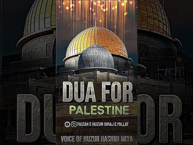 DUA FOR PALESTEN BY HUZUR HASHMI MIYA SAHAB QIBLA #masjidalaqsa #maslakealahazratzindabad