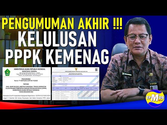 Pengumuman Kelulusan PPPK Kemenag 2023