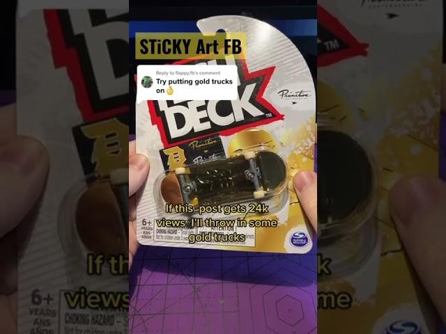 Ultra Rare Golden Tech Deck #shorts #techdeck