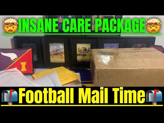 One Of The Most INSANE Care Packages I've Ever Received! Incredible Football Card Mail Time!