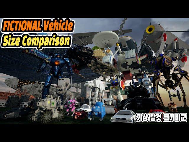 Fictional Vehicle Size Comparison (가상의 탈것 크기비교) (feat. Game, Movie, ani)