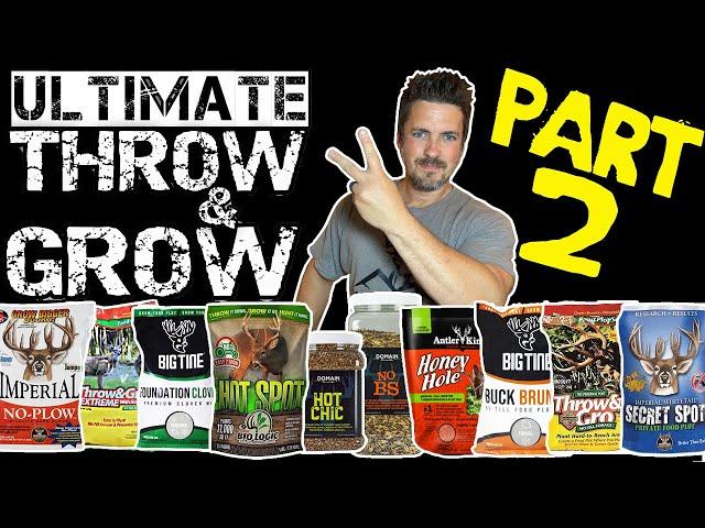 [Part 2]Ultimate Throw & Grow Food Plot Video! Days 31-60 Test Growing 10 Popular No Till Products