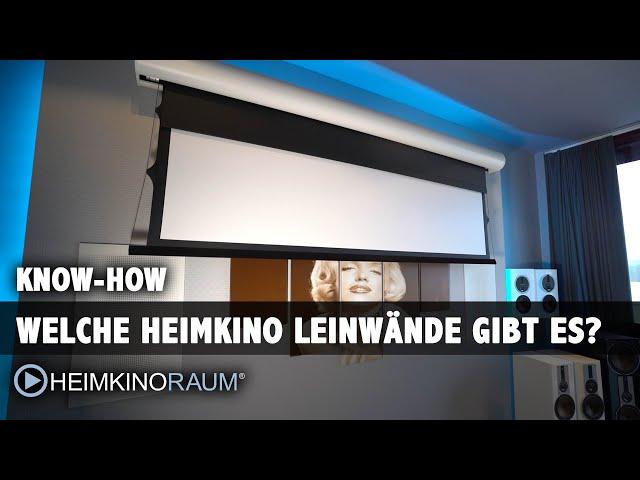 Die richtige Heimkino Leinwand finden. Welche Leinwände gibt es? Überblick und Tipps zur Auswahl