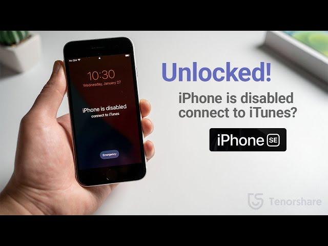 iPhone SE is Disabled, Connect to iTunes? 3 Ways to Unlock It!